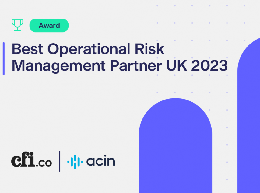 Acin named Best Operational Risk Management Partner by CFI