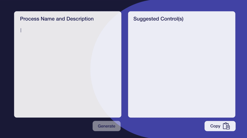 Add Process Name and Description to make Suggested Control